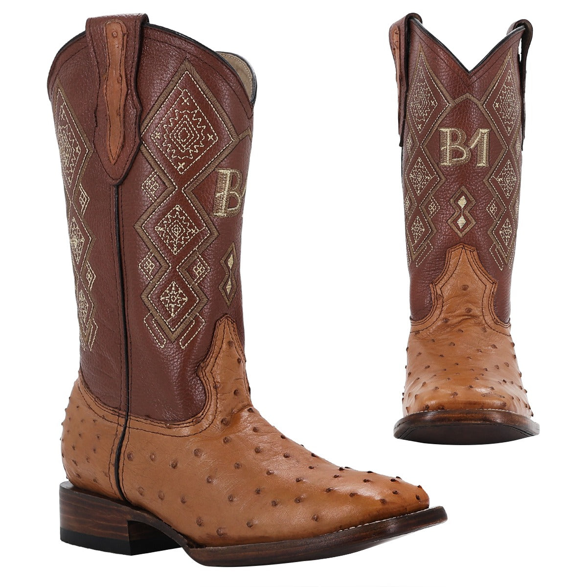 Bulldog Avestruz Cognac