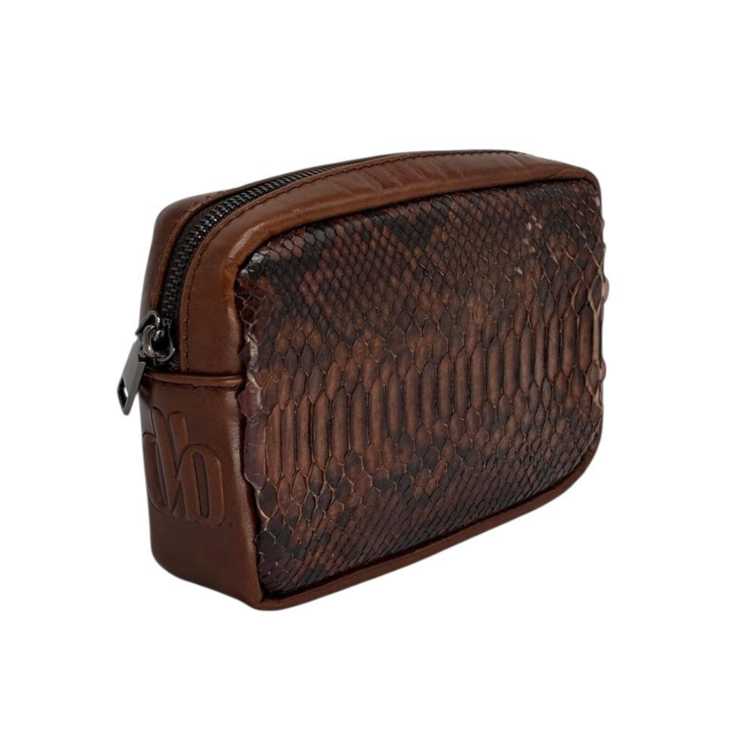 Bandolera Python Tabaco