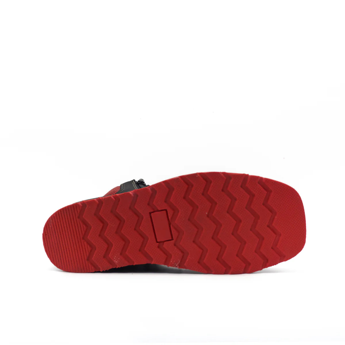 Botin Macho Python Negro Suela Roja