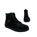Sneakers en piel de Pitón Nobuck color Negro
