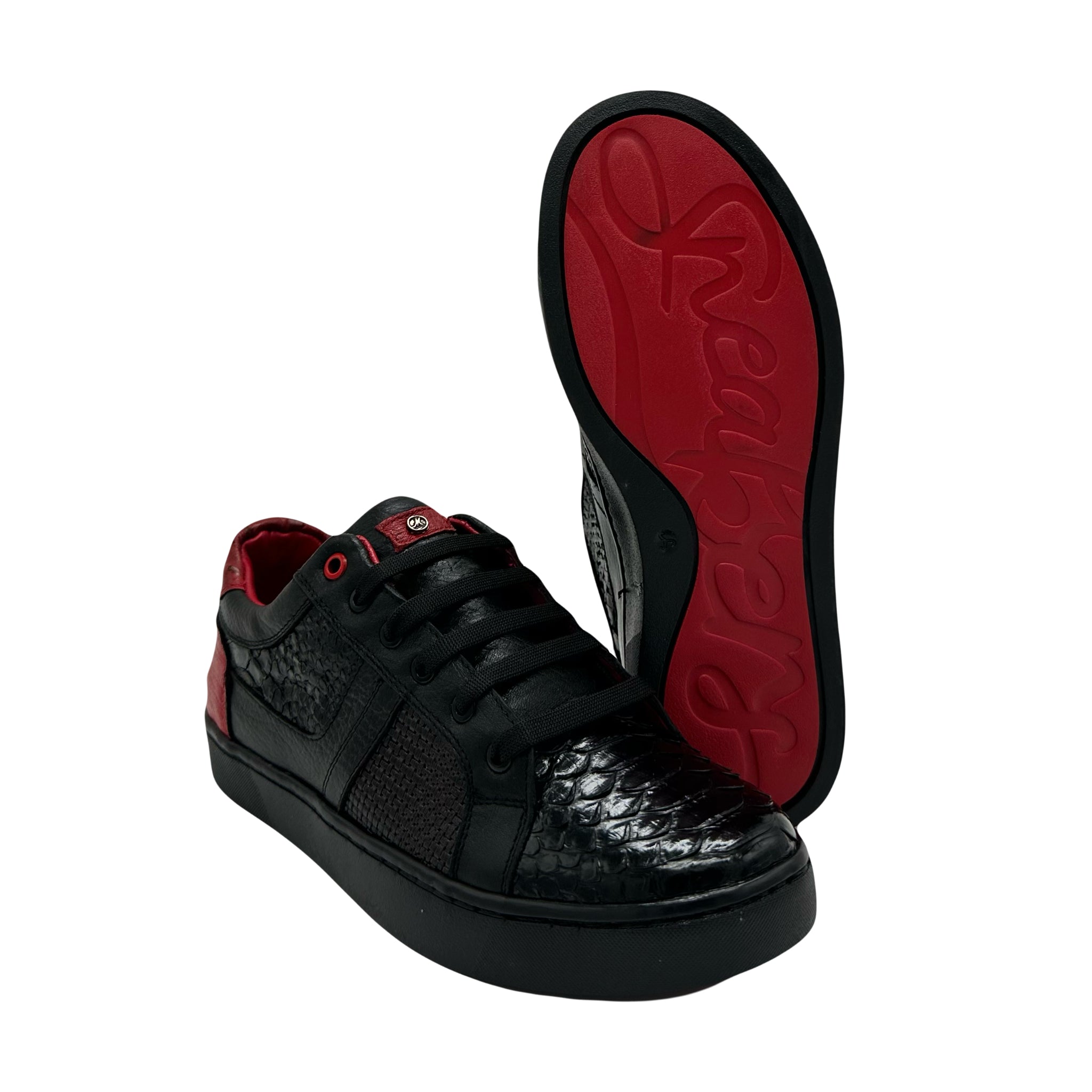 Venom Python Brillante Negro Rojo