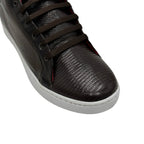 Sneakers en piel de Lizard color Tabaco