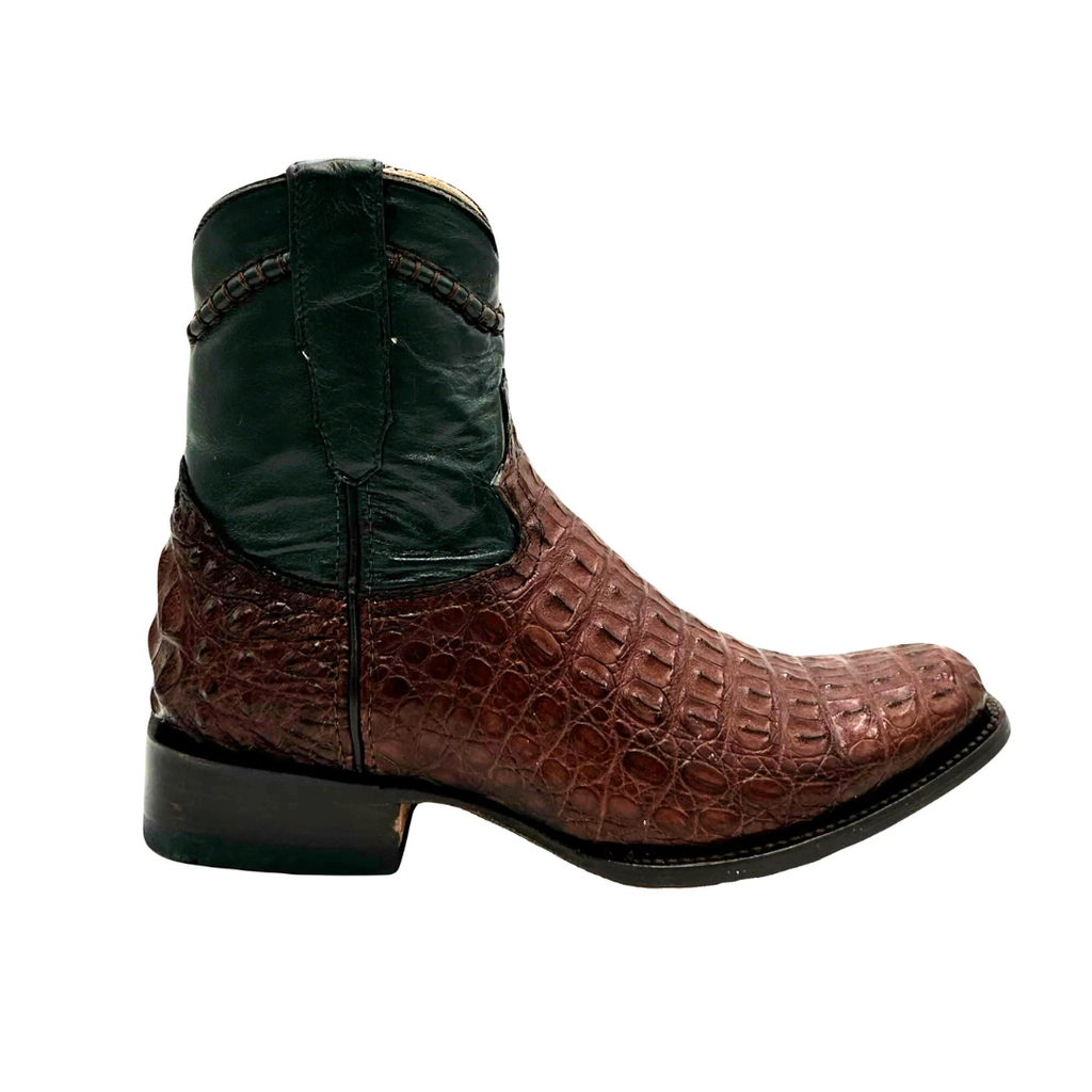 Botín Moy Cocodrilo Lomo Tabaco