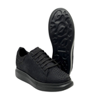 Sneakers Casuales en piel de Pitón color Negro