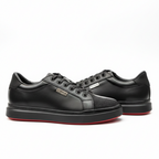 Sneakers Casuales en Piel de Mantarraya con Diamante