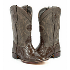 Bota Vaquera en piel de Alligator color cáfe
