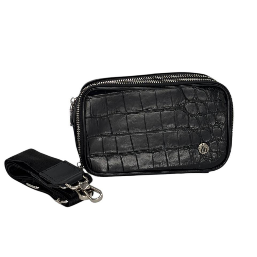 Bandolera Alligator Black