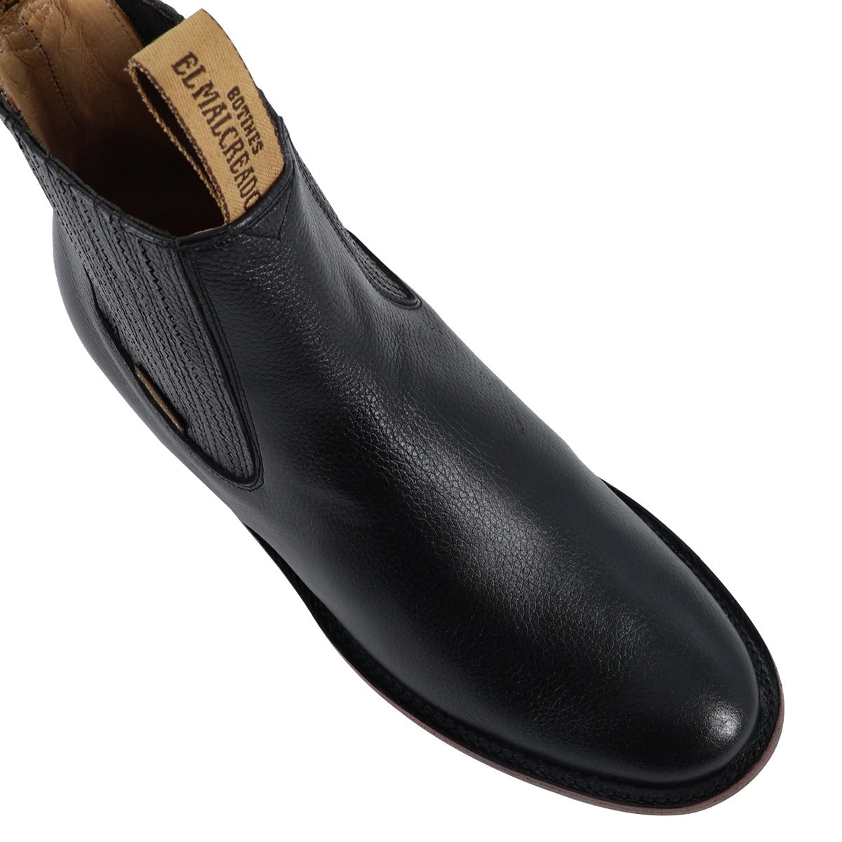 Botín Floter Negro Suela de Cuero