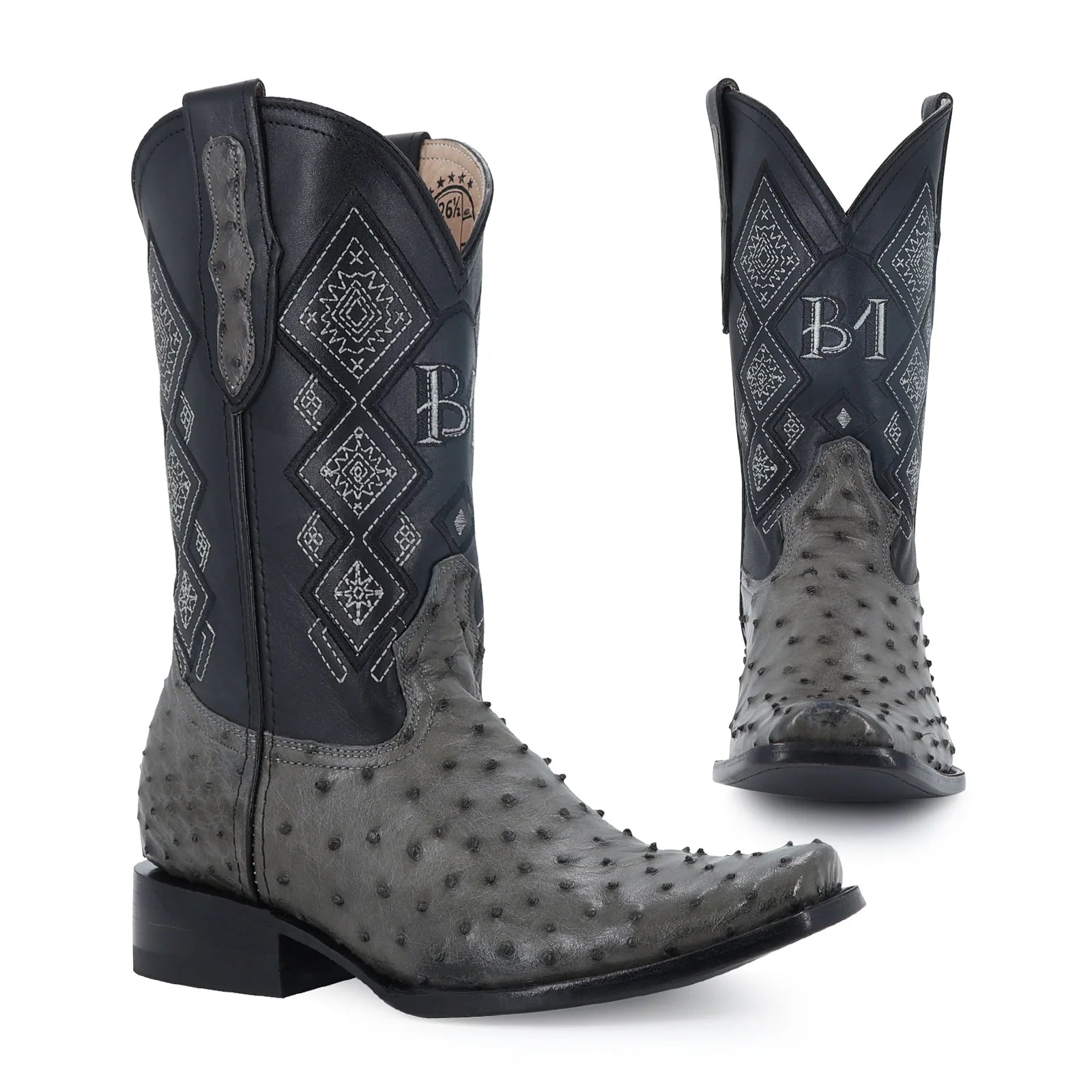 Bota Dubay Avestruz Gris