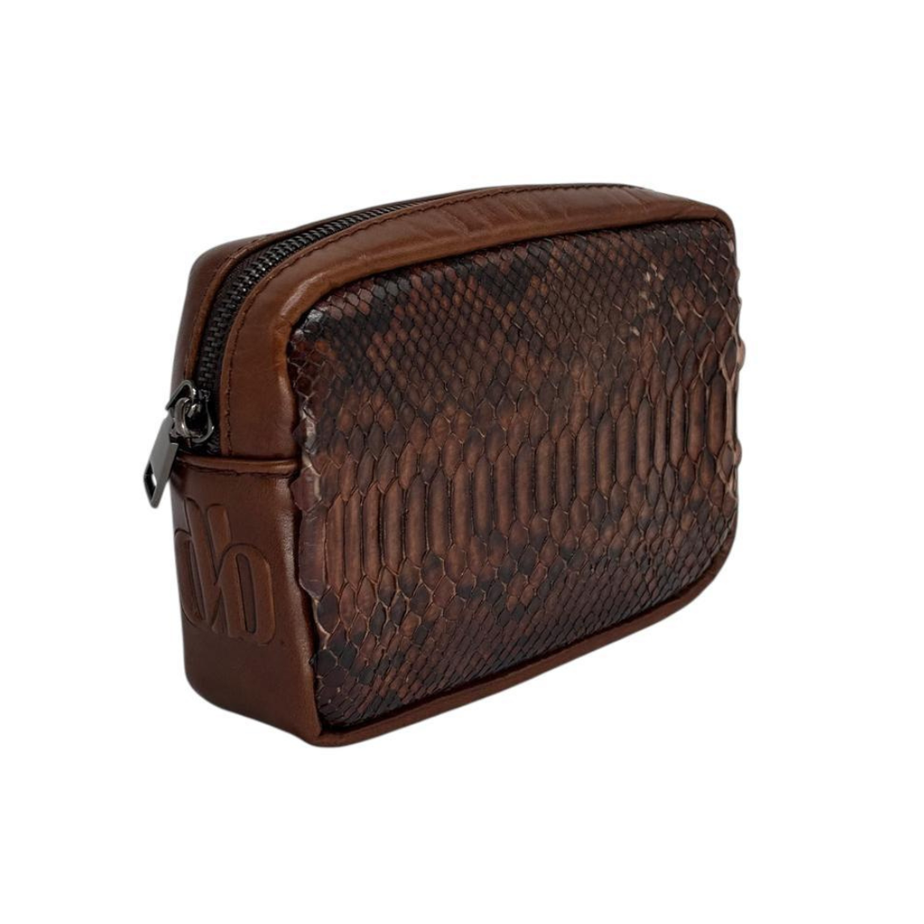 Bandolera Python Tabaco