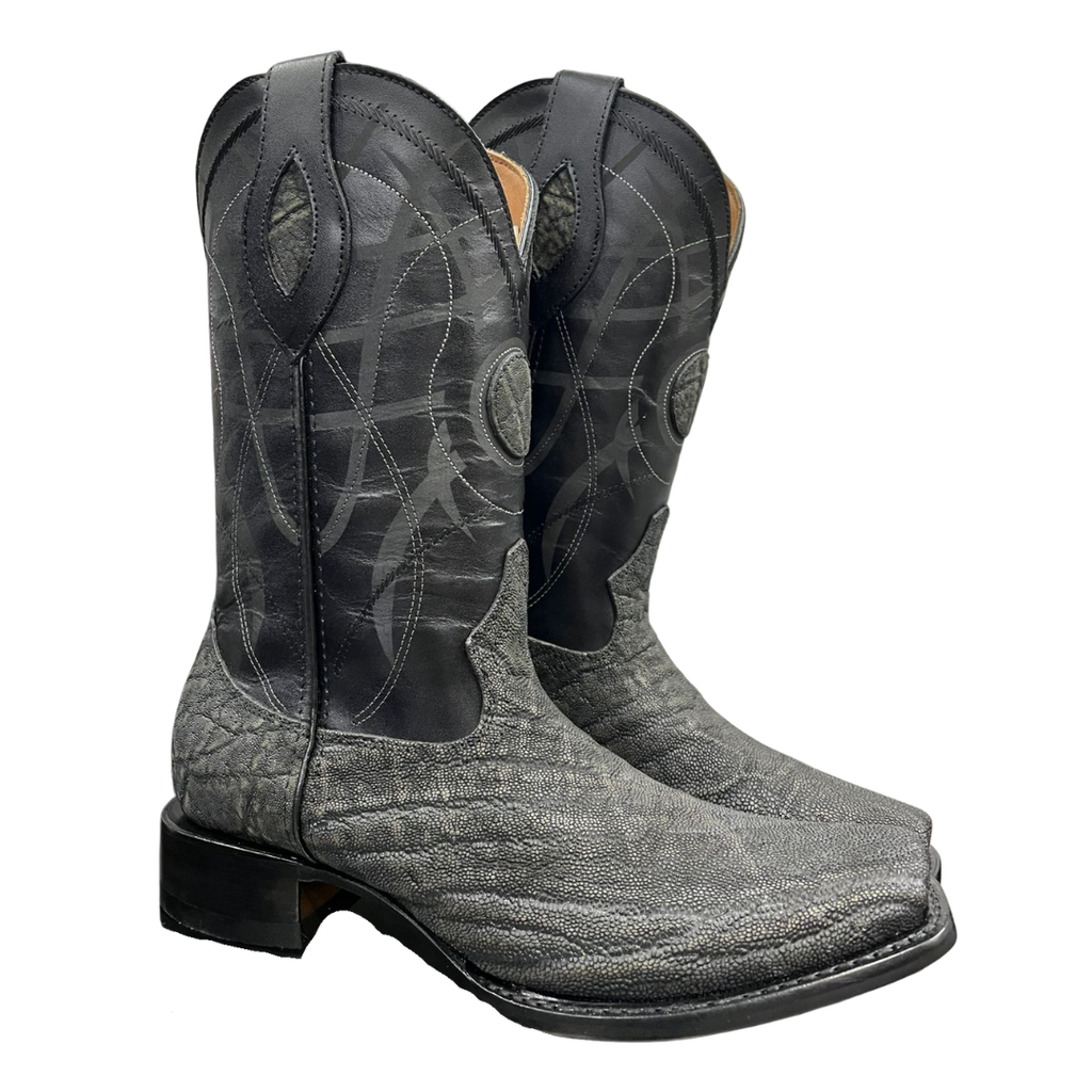 Bota Dubai en piel de Elefante Gris