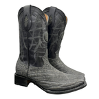 Bota Dubai en piel de Elefante Gris