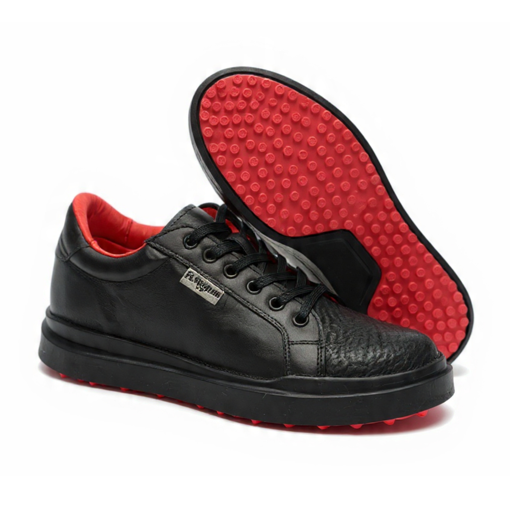 Sneakers en piel de Tiburón color Negro