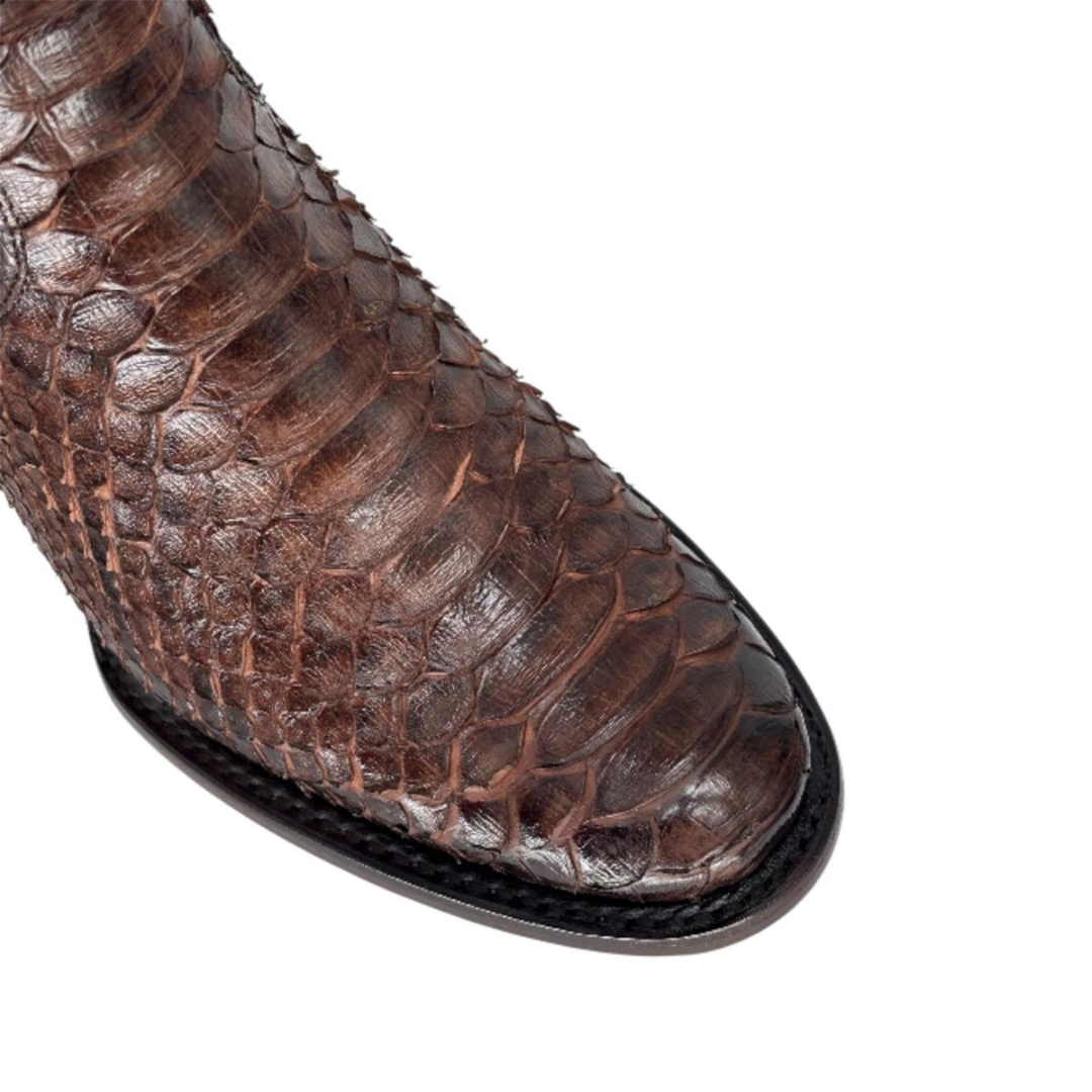 Botín Catrín Python Tabaco