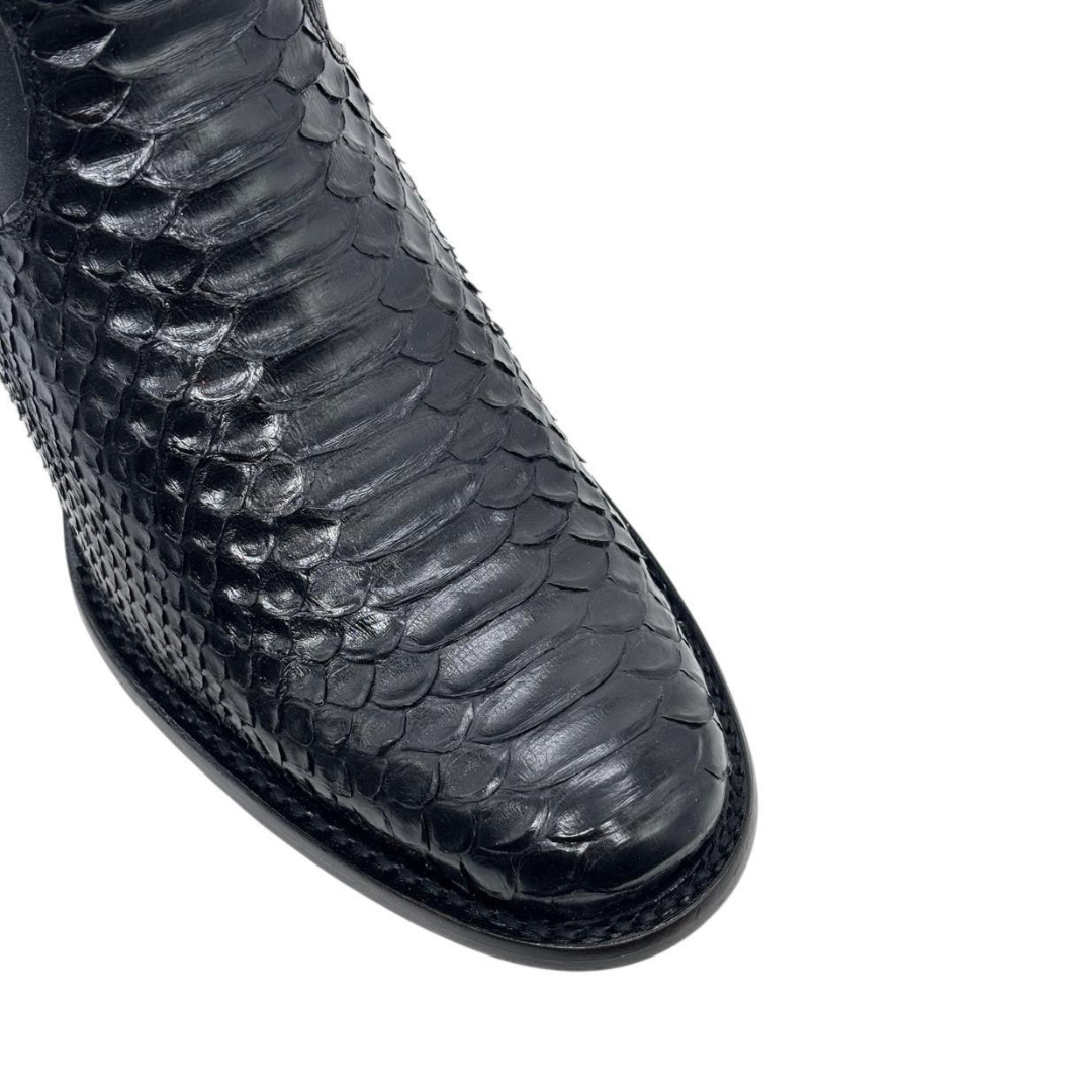 Botín Catrín Python Black