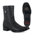 Botín Dylan Python Nobuck Negro