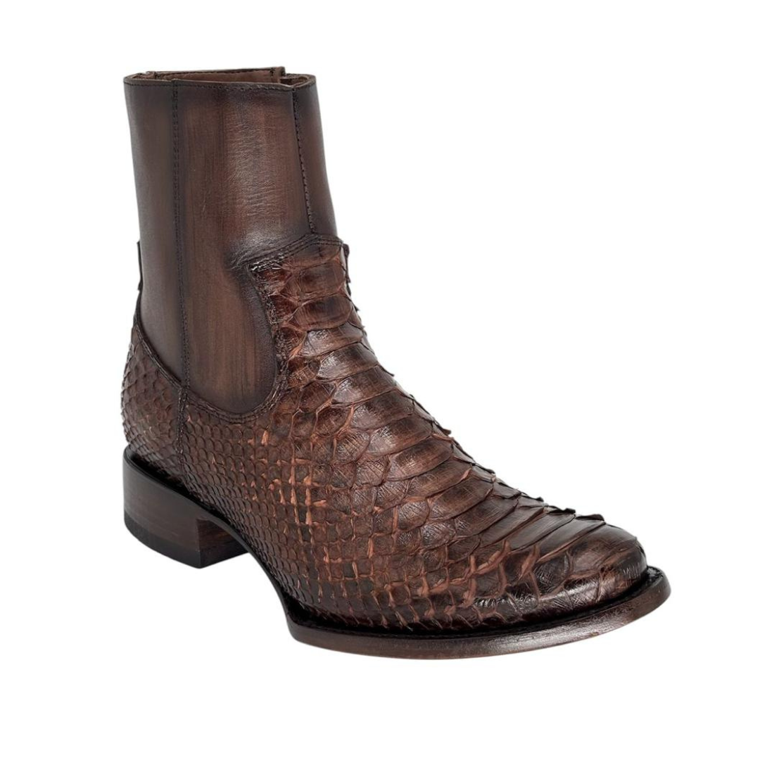 Botín Catrín Python Tabaco