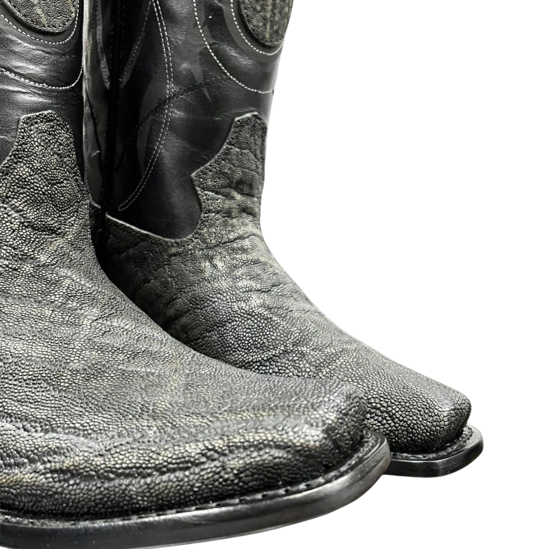 Bota Dubai en piel de Elefante Gris