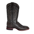 Bota Bulldog en piel de Pata de Avestruz color Tabaco