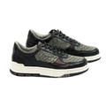 Sneakers en piel de Pitón Gris Nobuck