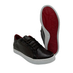 Sneakers en piel de Lizard color Tabaco