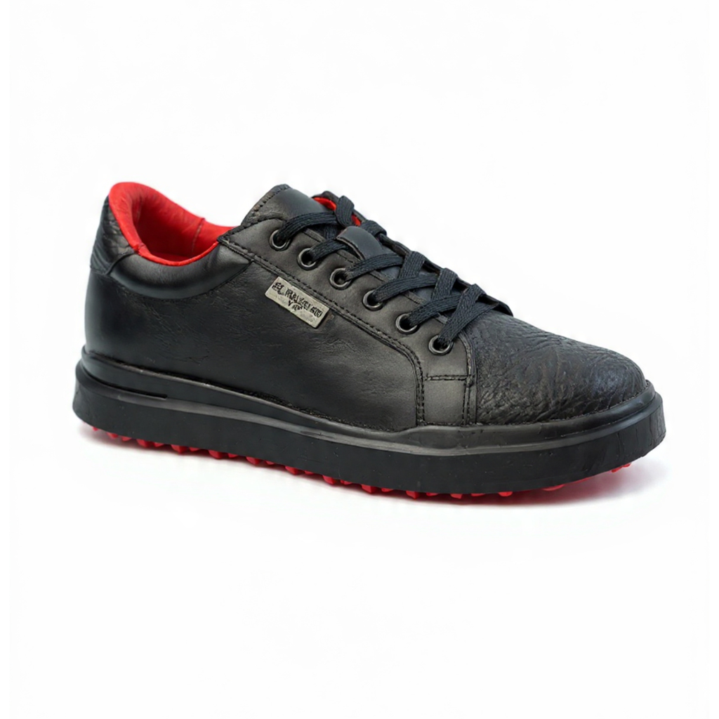 Sneakers en piel de Tiburón color Negro