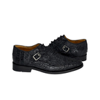 Zapato de Vestir en piel de Caimán color Negro