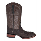 Bota Bulldog en piel de Pitón Nobuck color Tabaco