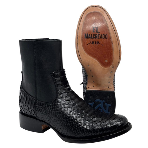 Botín Catrín Python Black