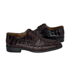 Zapato de Vestir en piel de Caimán color tabaco