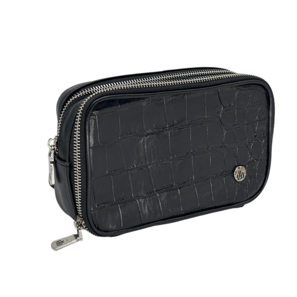Bandolera Alligator Black