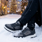 Sneakers en piel de Pitón Gris Nobuck