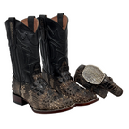 Bota Bulldog Nuca de American Alligator Natural