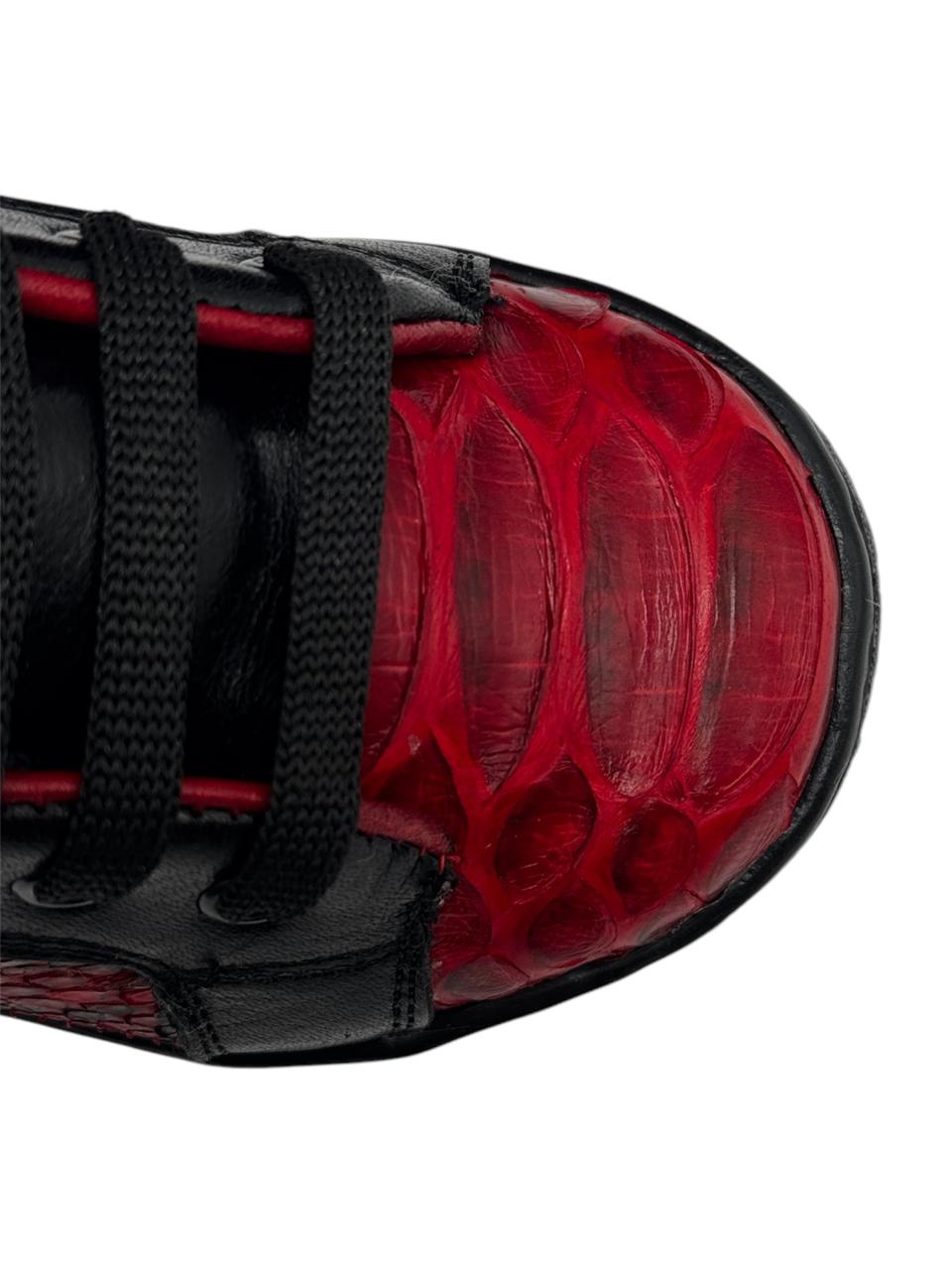 Zeus Kids Python Rojo Lustrado