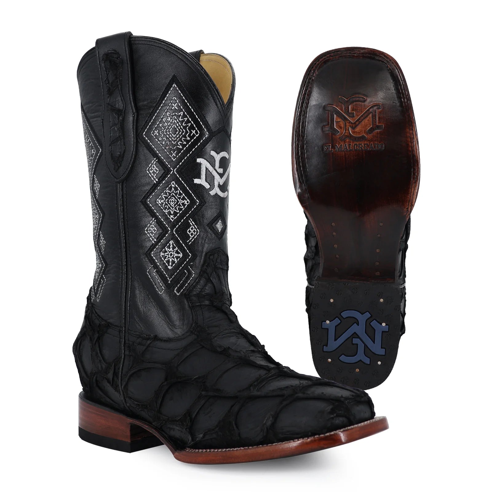 Bota Bulldog Pescado Negro Nobuck