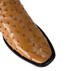 Bota Dubai en piel de Avestruz color Cacahuate