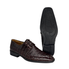 Zapato de Vestir en piel de Caimán color tabaco