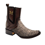 Botín en piel de Pitón color Orix