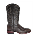 Bota Bulldog en piel de Pata de Avestruz color Tabaco