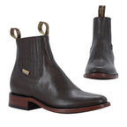 Oval Floter Tobacco Boot with Leather Sole