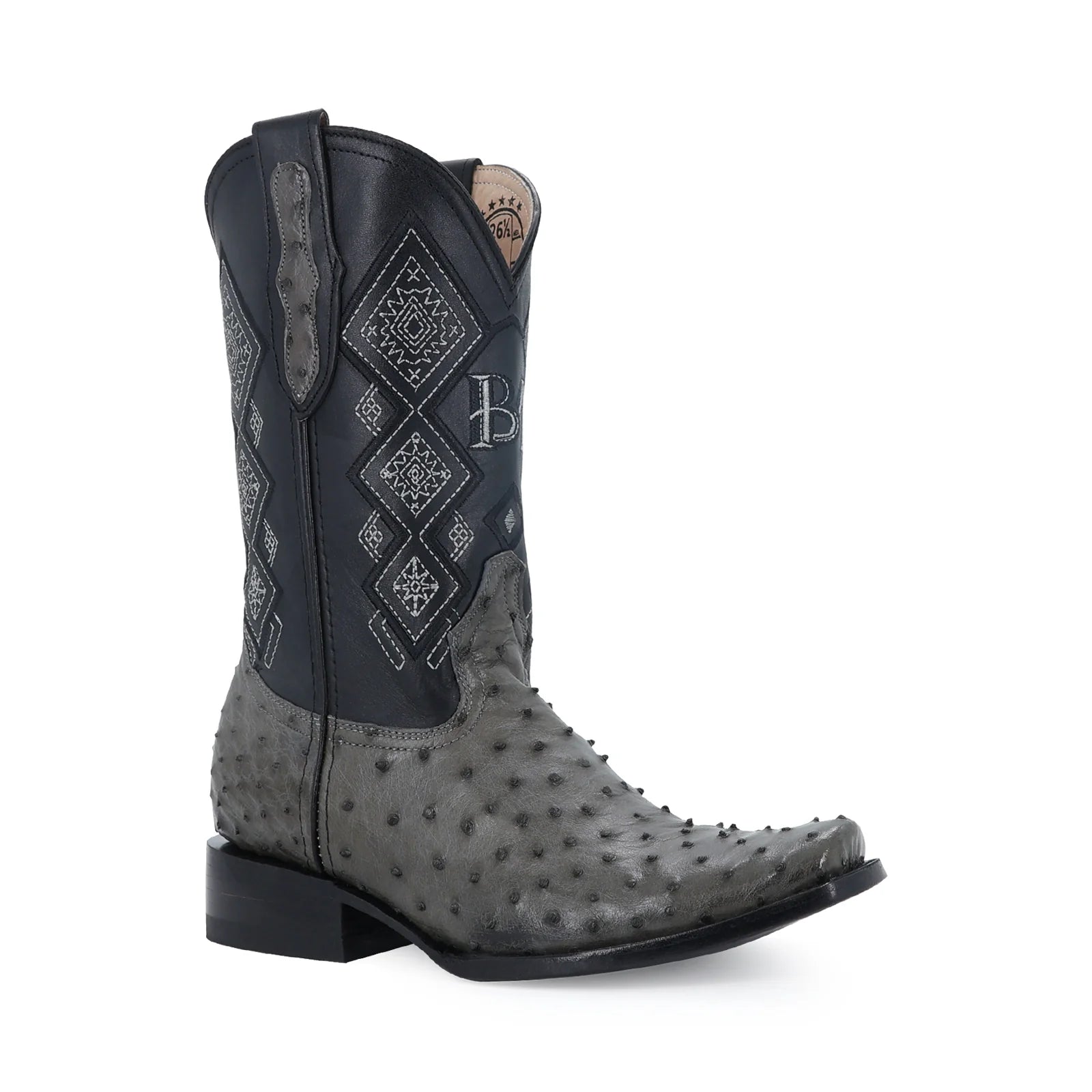 Bota Dubay Avestruz Gris