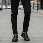 Sneakers en piel de Tiburón color Negro