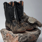 Bota Bulldog Nuca de American Alligator Natural