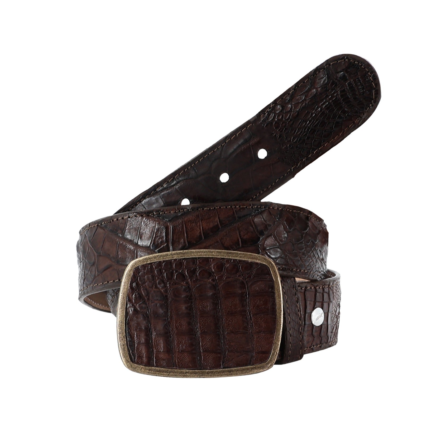 Cinto HC Cocodrilo Tabaco