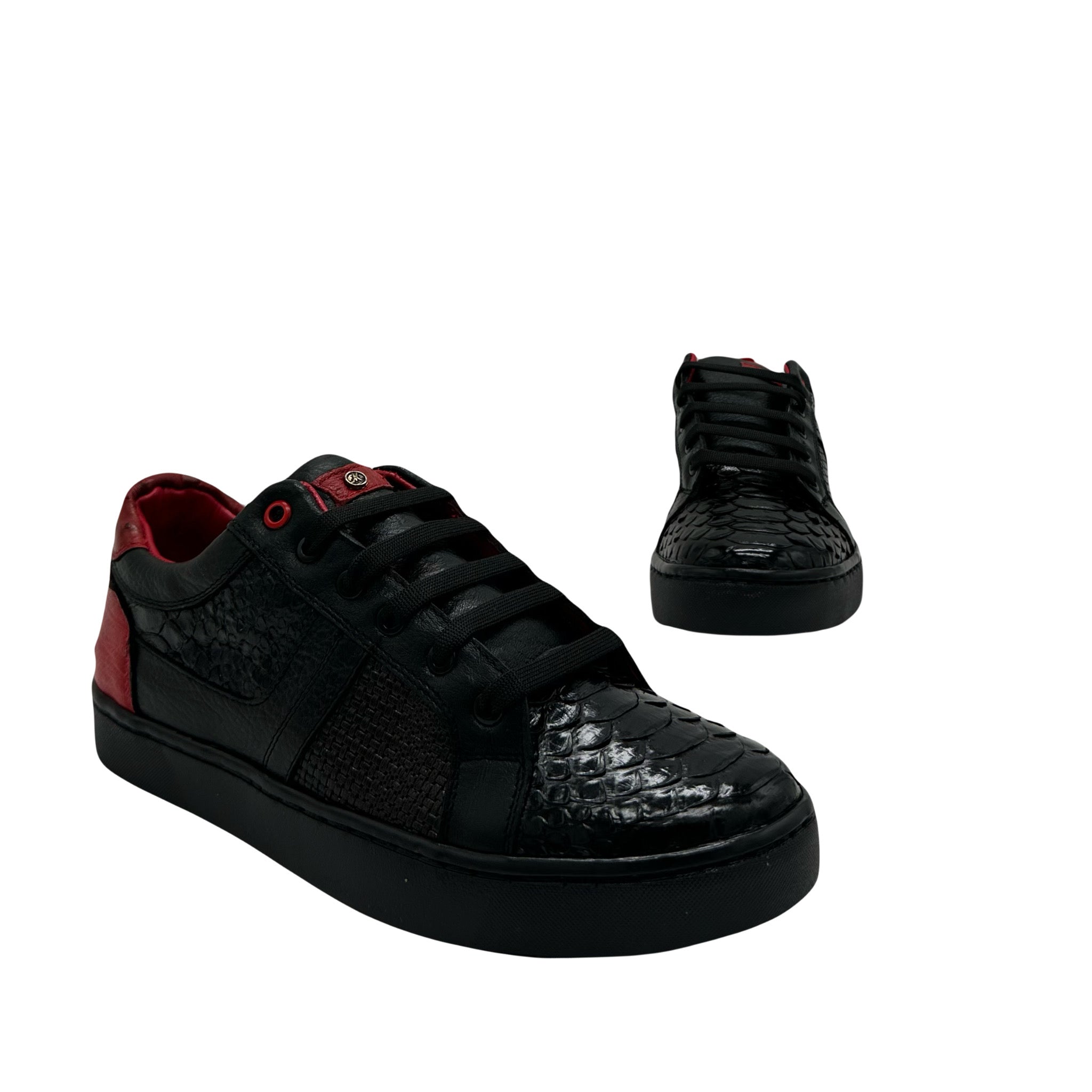 Venom Python Brillante Negro Rojo