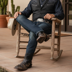 Bota Bulldog Nuca de American Alligator Natural