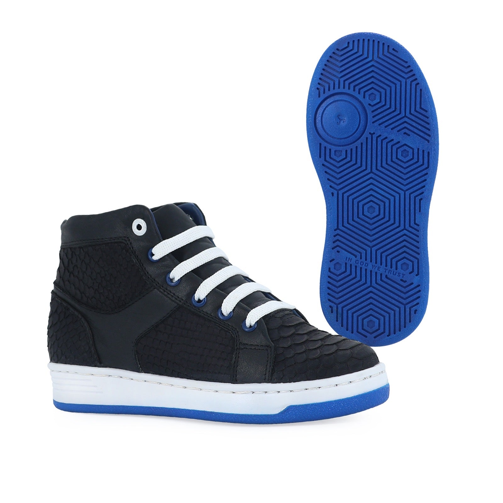 Zeus Kids Python Negro Nobuck