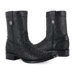 Botín Dylan Python Nobuck Negro