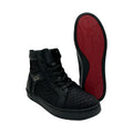 Sneakers en piel de Pitón Nobuck color Negro