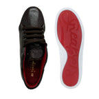 Sneakers en piel de Lizard color Tabaco
